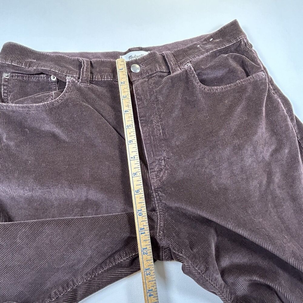 Madewell The Balloon Pant in Corduroy Brown Sz 32 Dark Carob Wide Leg - Picture 11 of 15
